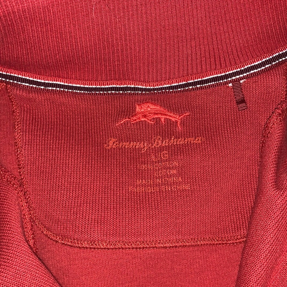 Tommy Bahamas quarter zip sweater